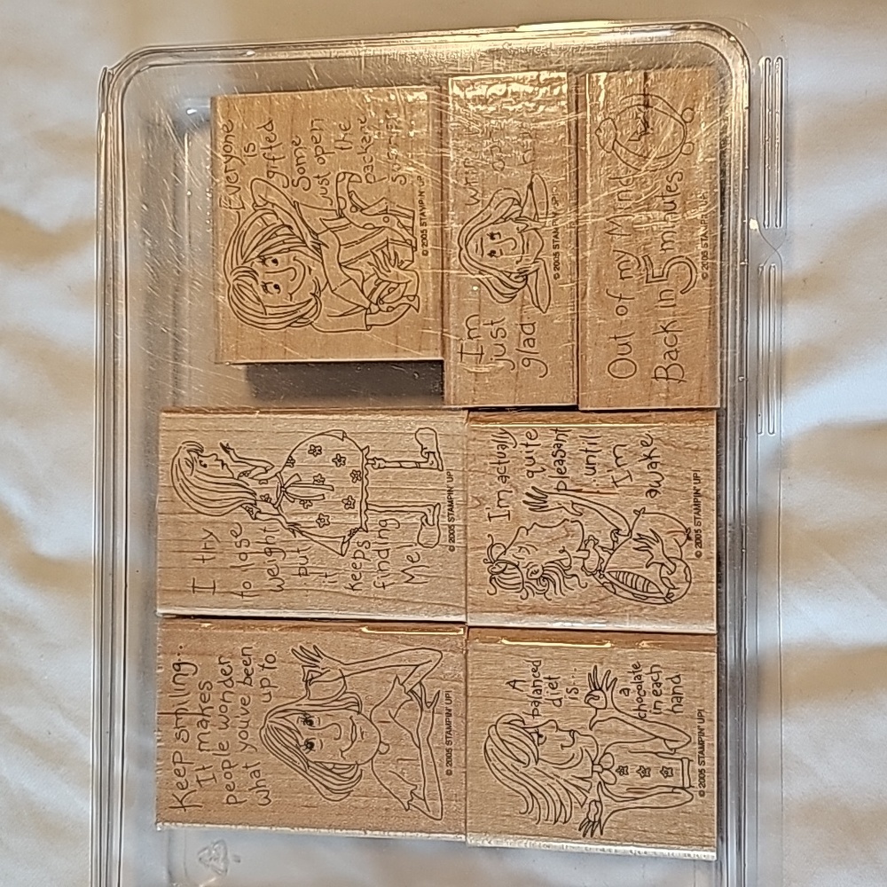 NIB Stampin' Up "Wisecracks" Stamps Retired